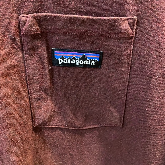 Men’s Patagonia Responsibili-Tee Maroon - Picture 2 of 3